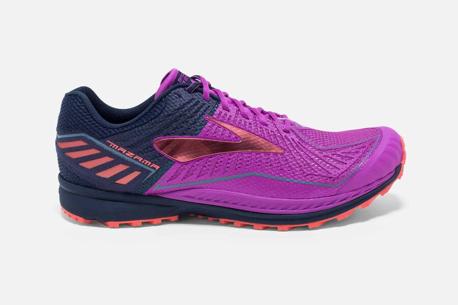 Brooks Mazama Womens UK - Trail Running Shoes - Purple/Navy 618-QDHJPI